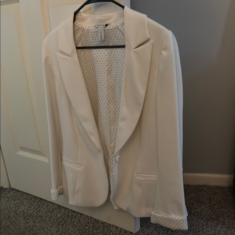 White House Black Market Polka Dot Blazer